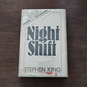 Night Shift by Stephen King 1978 HC Doubleday Book Club Gray/Grey Under Cover